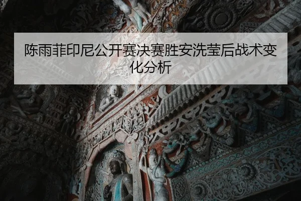 陈雨菲印尼公开赛决赛胜安洗莹后战术变化分析